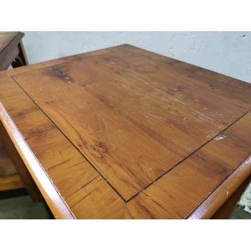 281 - A pair of reproduction coffee tables