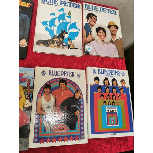 2 - A collection of Blue Peter Books from 1970's as found.