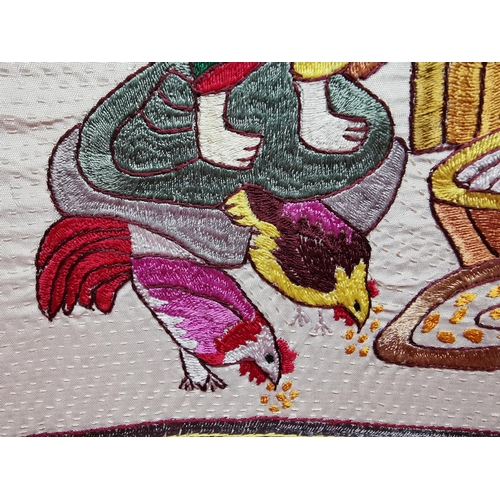 434 - It's a stitched tapestry or similar, not sure where from. Wouldn't like to assume in case I'm shot d... 