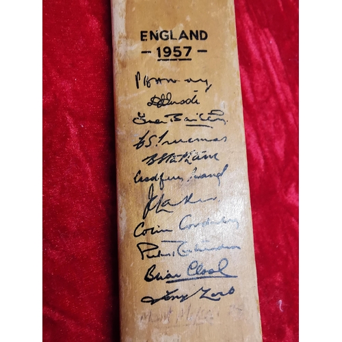 89 - Cricket bat, England Team.