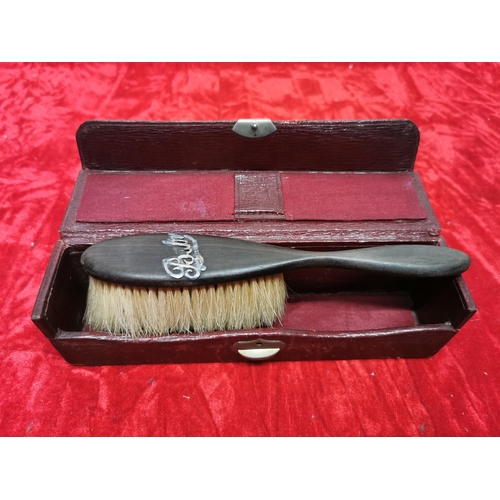 122 - Vintage boxed baby brush.