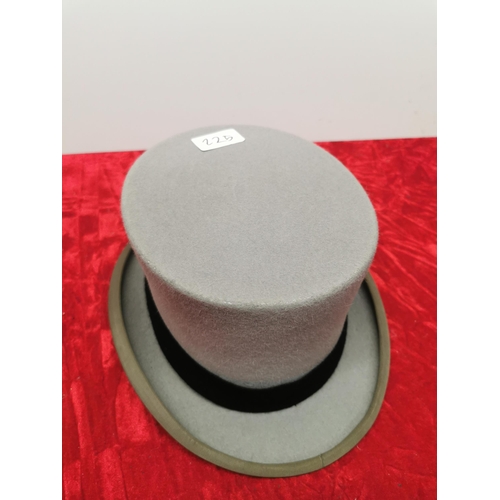 225 - Moss Bros top hat.