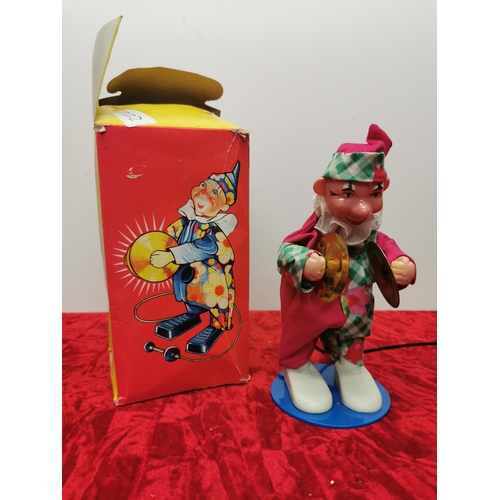 226 - 1950/60 clown toy in box made in GDR.