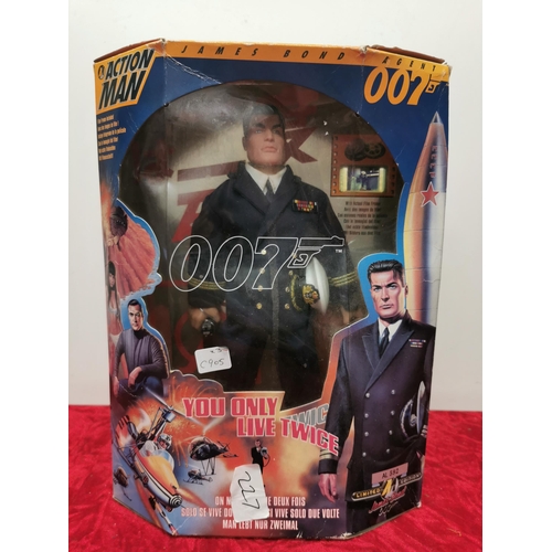 227 - James Bond figure, Airfix plane and game.