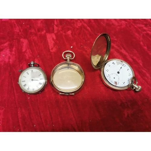 229 - 2 pocket watches AF + pocket watch case.