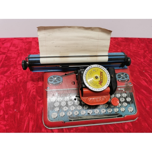 242 - 1950s childs typewriter in original box.