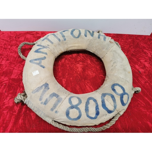 280 - Old Naval Lifebelt from Unknown ship