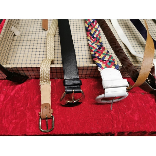 392 - A large collection of all types of belts