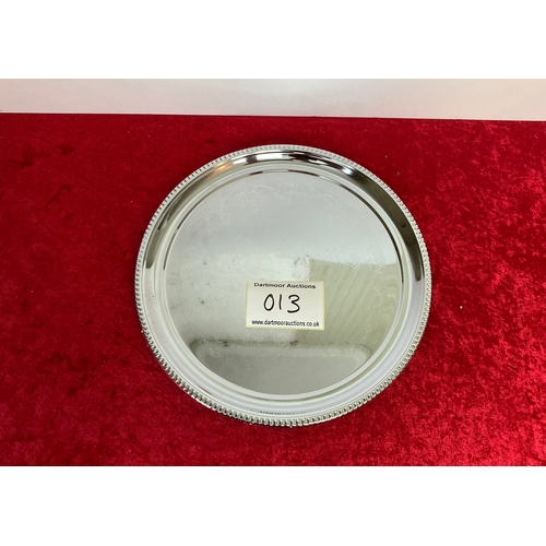 13 - Decorative circular metal Tray