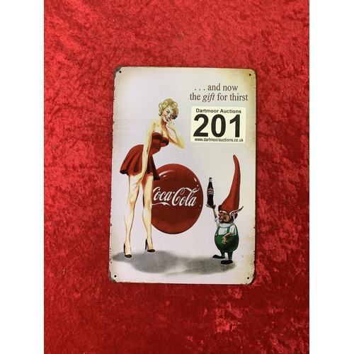 201 - Reproduction Coca Cola Sign