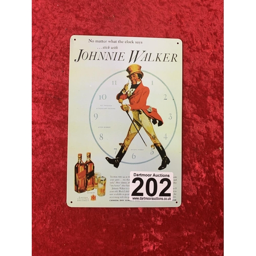 202 - Reproduction Johnnie Walker sign