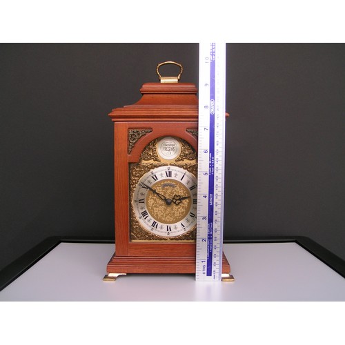 286 - Superb 'Tempus Fugit' mantle clock ... beautiful and delicate 'chime'. Franz Hermle 79.  7 day. Keep... 