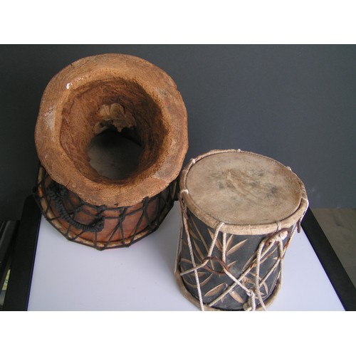 298 - Vintage Djembe style hand drums