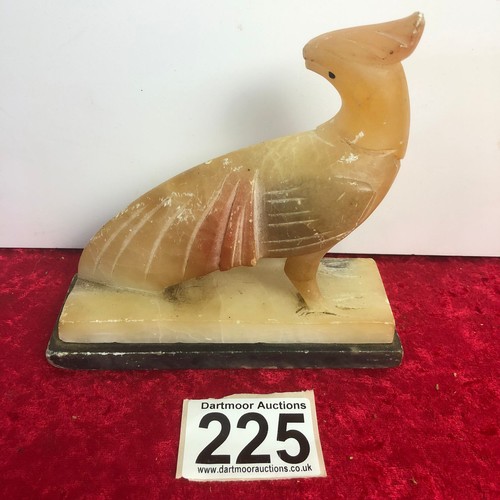 225 - Carved sandstone mythical bird, approx. 15cm tall