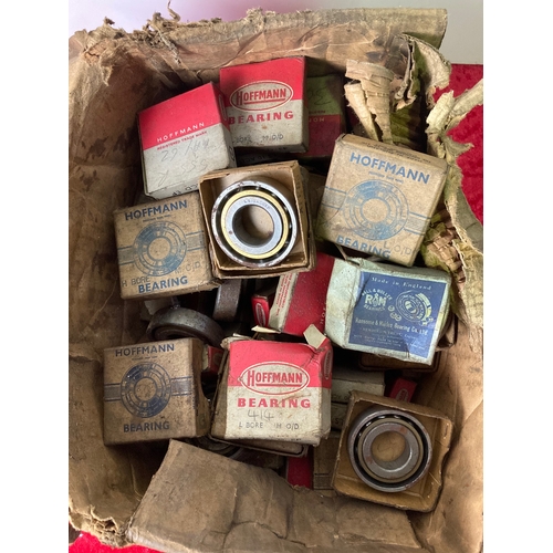 339 - Box of vintage bearings, many in original boxes