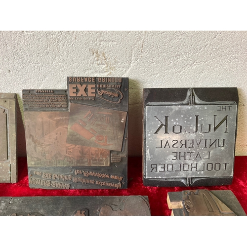 342 - Carton of vintage printing plates / blocks