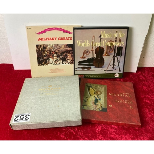 352 - Boxed vinyl LP records sets