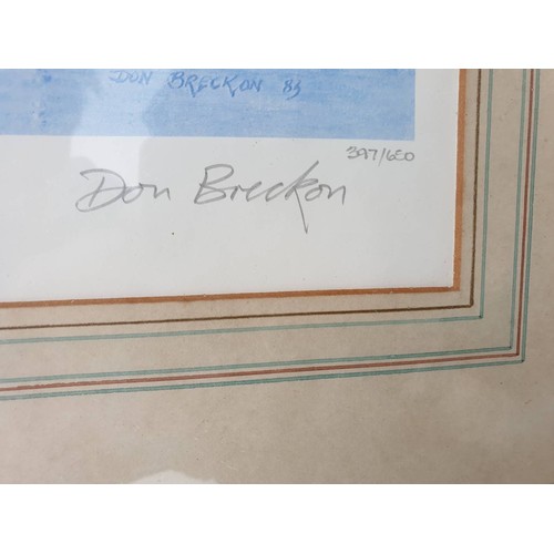 557 - Pencil signed, Don Breckon limited edition, colour print of Dumbleton Hall leaving Kingswear, being ... 