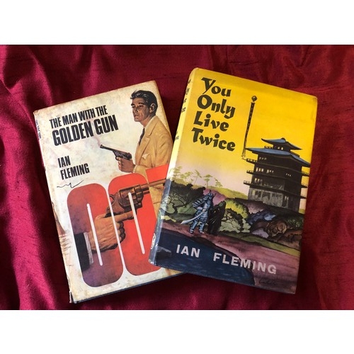 237 - 'You Only Live Twice' and 'The Man with the Golden Gun' Ian Flemign James Bond hard back books with ... 