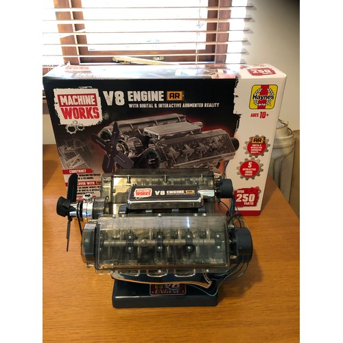 427 - Haynes Machine Works V8 Augmented Reality Engine kit with original box - assembled and working