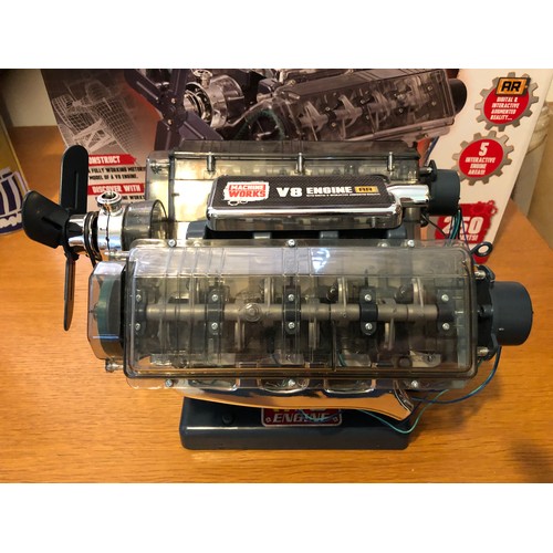 427 - Haynes Machine Works V8 Augmented Reality Engine kit with original box - assembled and working