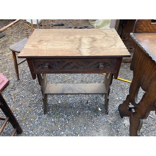 459 - Two vintage dressing tables, one with mirror