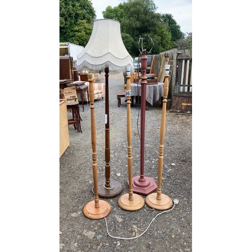 463 - Five assorted standard lamps