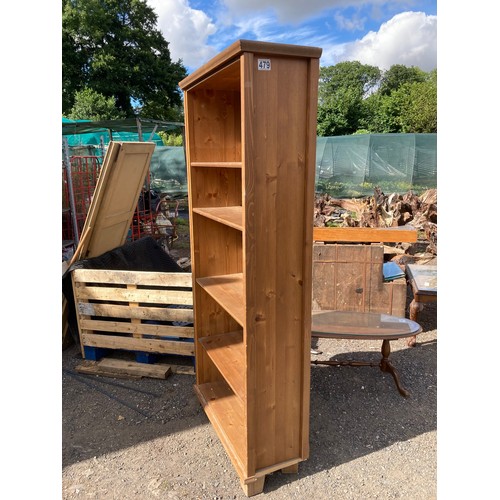 479 - Good pine bookcase