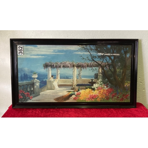 347 - Large f/g print of a Greek style scene