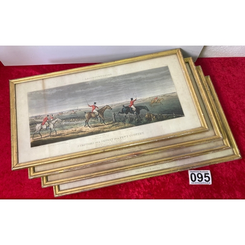 354 - A collection of 4 Hunting Prints