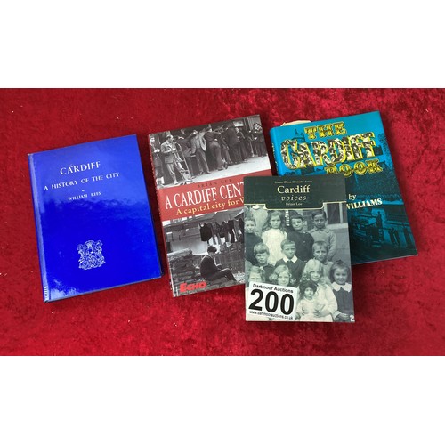 200 - Collection of books about Cardiff