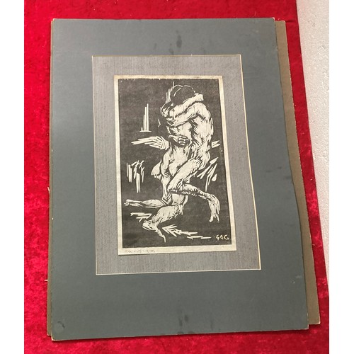 195 - Collection of original pencil drawings by Wilfred Huggins