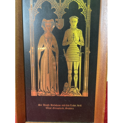 425 - Sir Hugh Halsham and his lady 1441 West Grinsted, Sussex vintage clock