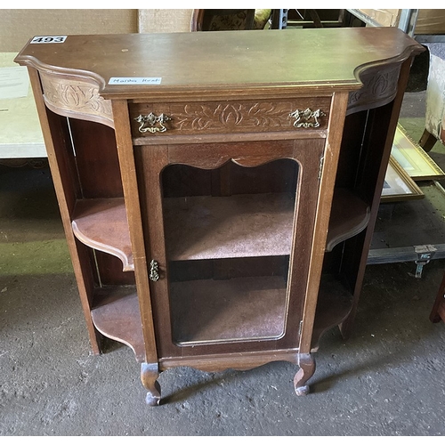 493 - Late 19th century display unit, badge inside reads 'Popham, Radford &co complete home furnishers Ply... 