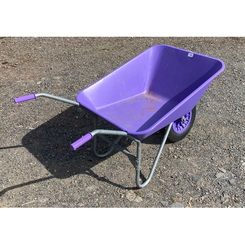 18 - Purple wheelbarrow in very good condition