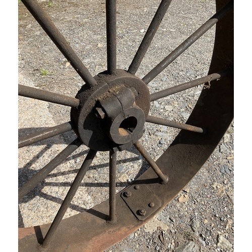 27 - Iron wheel - approx 36