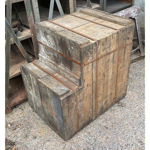 35 - Mystery crate! VERY HEAVY engineering mould (probably) with unknown (if any) contents