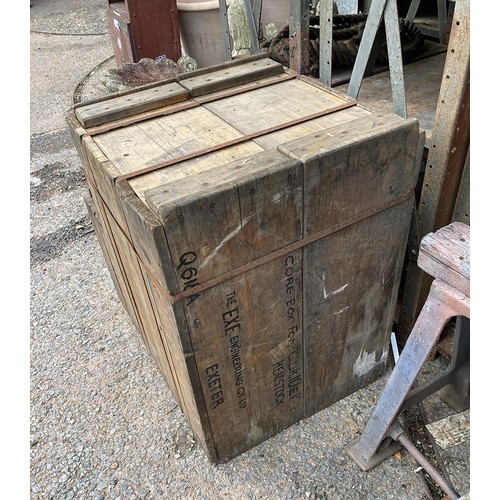 35 - Mystery crate! VERY HEAVY engineering mould (probably) with unknown (if any) contents