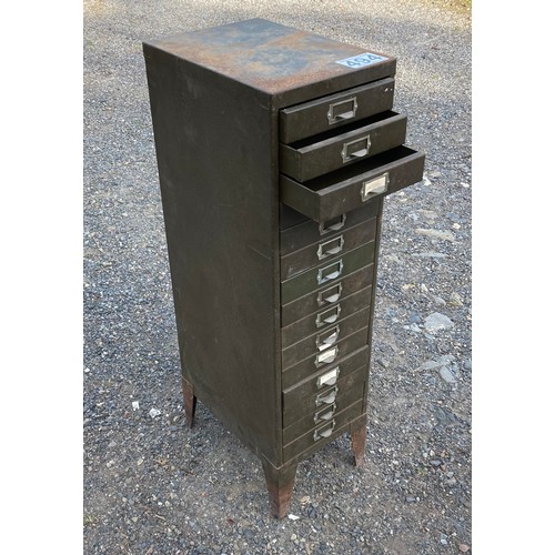 494 - Set of metal file drawers