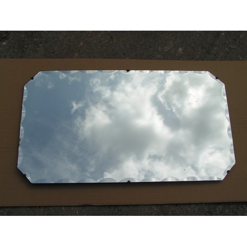 260 - Over hearth bevelled mirror