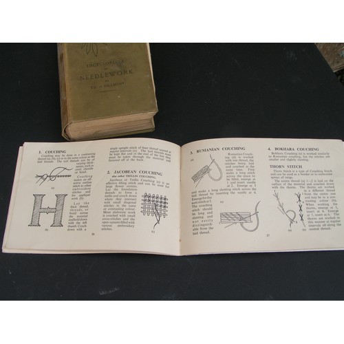 261 - Vintage needlecraft books: Enc of Needlework, Embroidery, Mary Thomas's Emb. Book, The Big Book of N... 