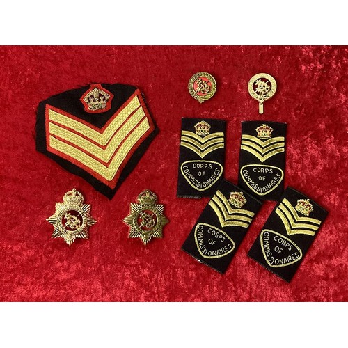 405 - A collection of Corps of Commissionaires Badges and Epaulettes