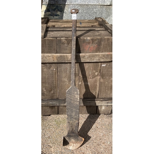 10 - Vintage angled Peat Cutter - the additional photograph shows a member of the vendor's family using o... 