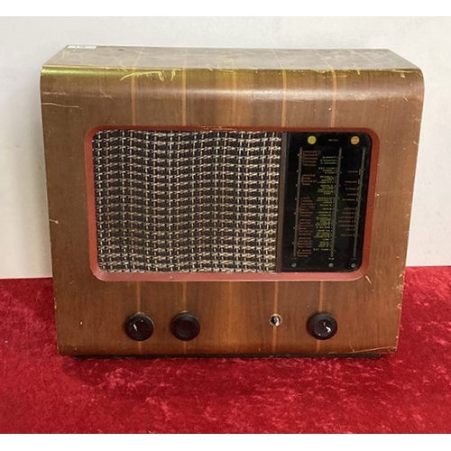 13 - Vintage PYE Radio (untested, knob missing)