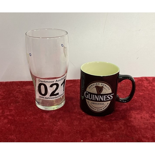 21 - Guinness Glass and Mug