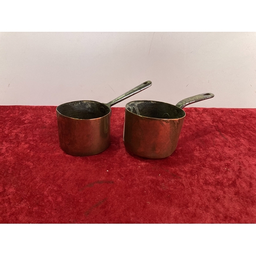 27 - Two small copper pans