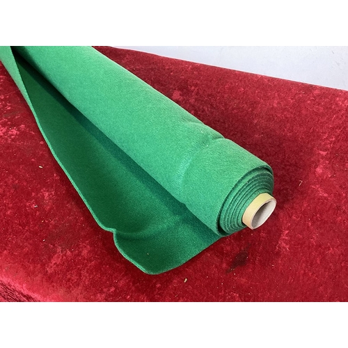 69 - Roll of green baize material