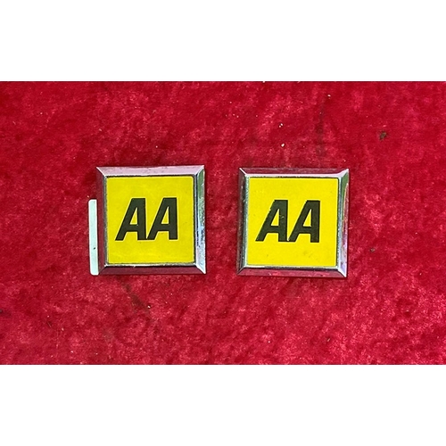 120 - Two AA Car Badges