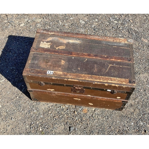 131 - Reinforced Steamer Trunk (with GWR & SR Labels)