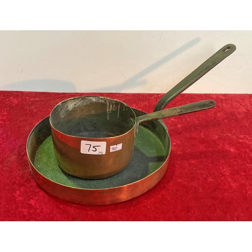 75 - 2 Copper Pans